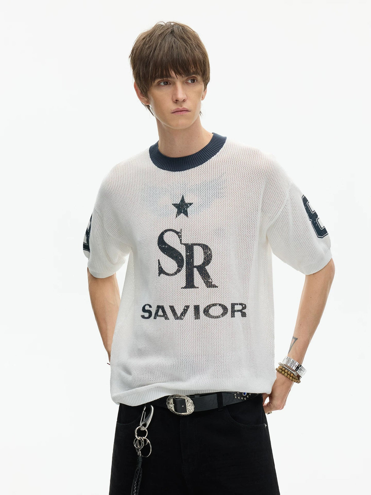 Star Savior Mesh Varsity Tee - Notkicks