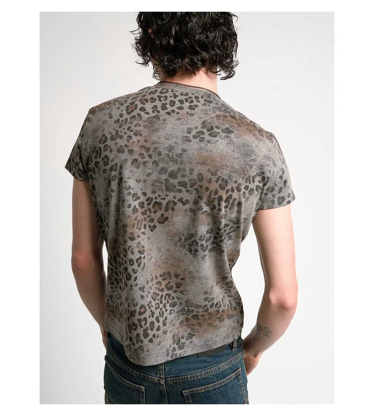 Attention Leopard Henley Tee - Notkicks