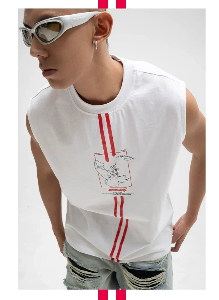 Redline Cowboy Graphic Sleeveless Tee - Notkicks