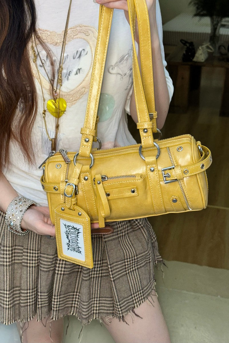 Y2K Biker Baguette Bag - Notkicks