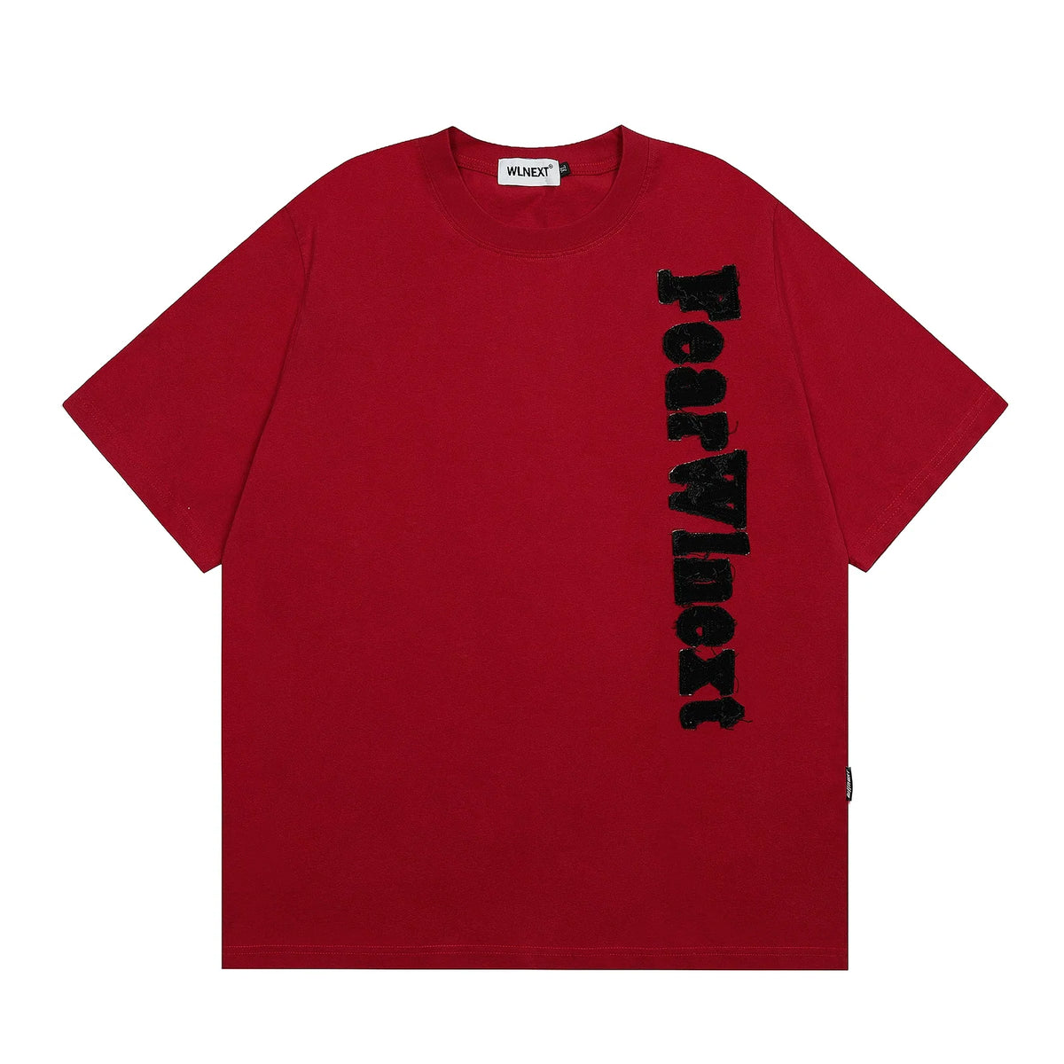 Fuzzy Script Vertical Tee - Notkicks