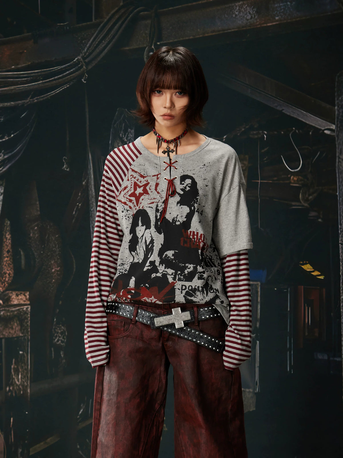 Riot Laced Revolt Graphic Layered Tee - Notkicks
