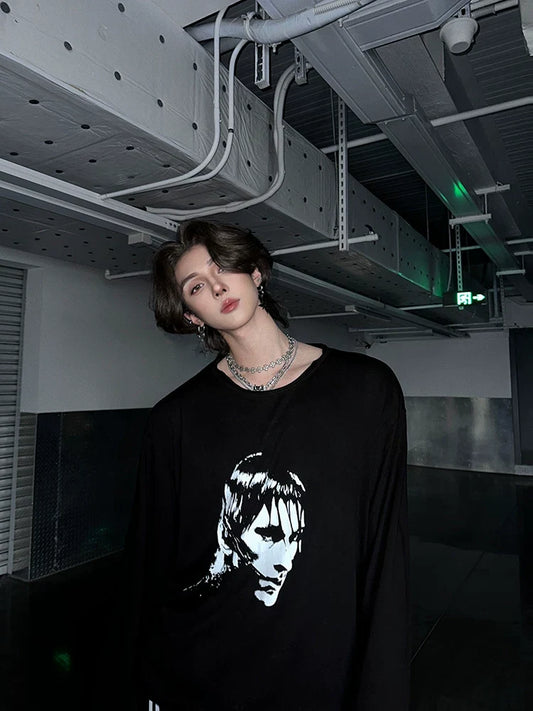 Vivid Void Portrait Longsleeve Tee - Notkicks