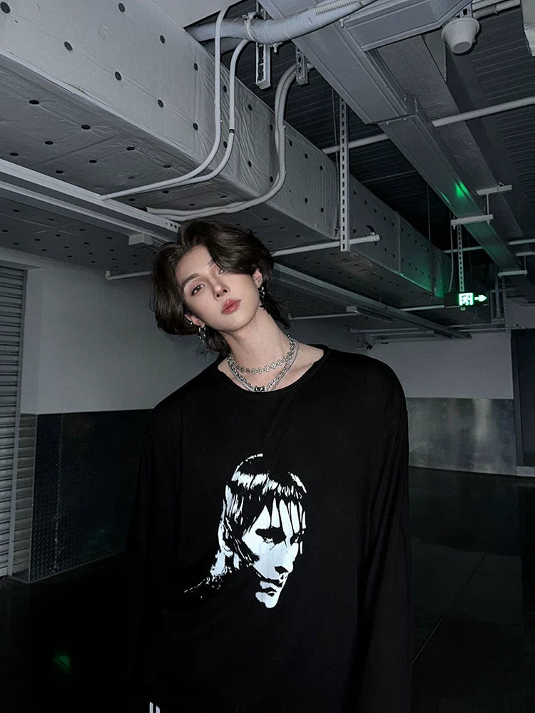 Vivid Void Portrait Longsleeve Tee - Notkicks