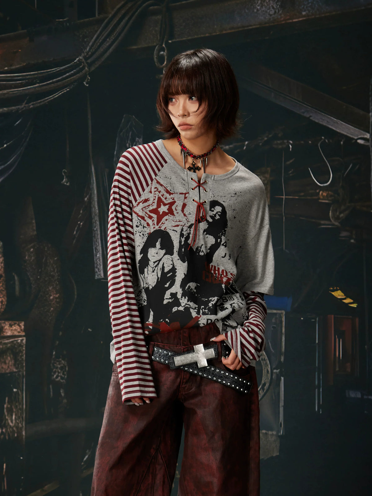 Riot Laced Revolt Graphic Layered Tee - Notkicks