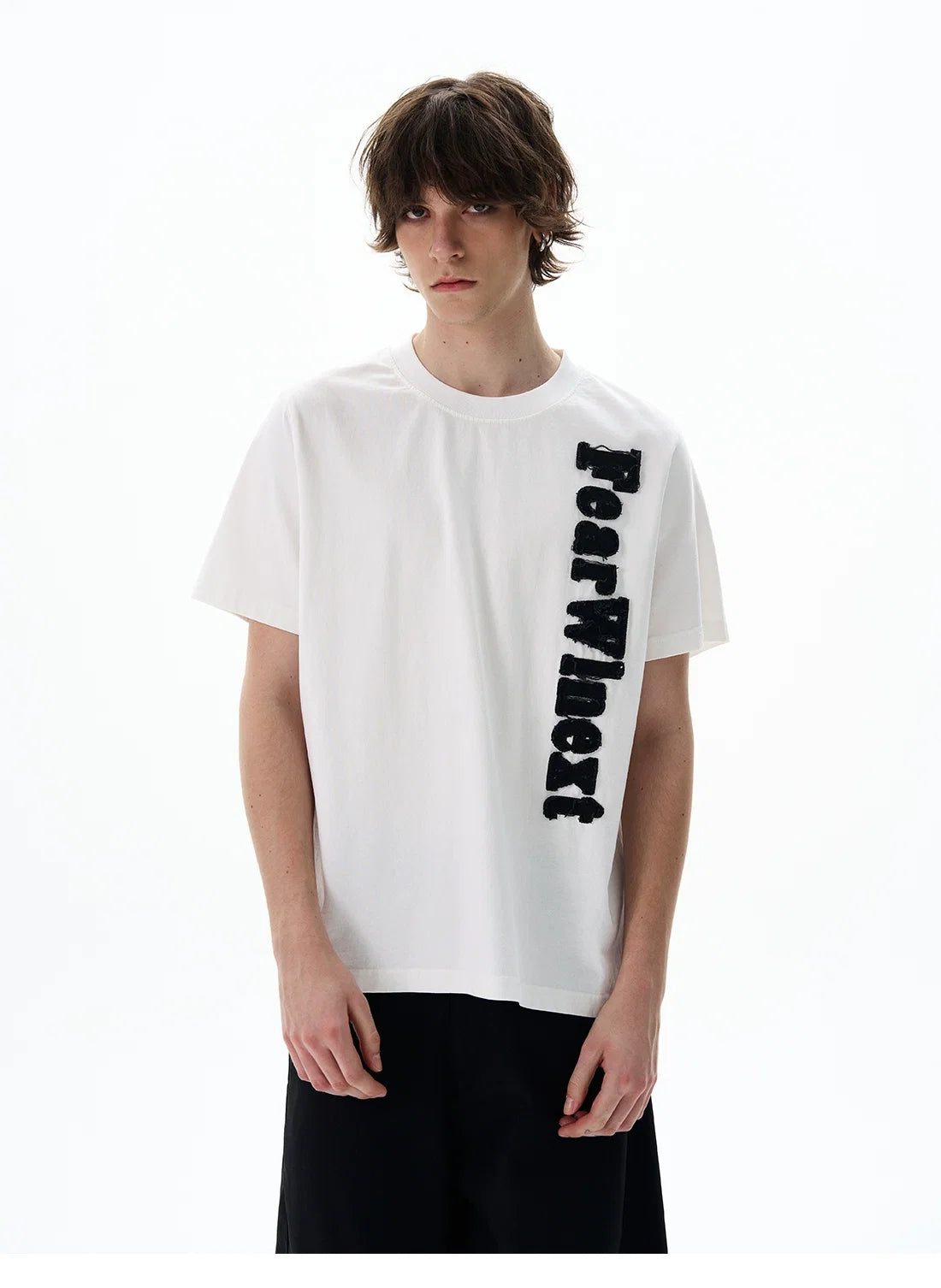 Fuzzy Script Vertical Tee - Notkicks
