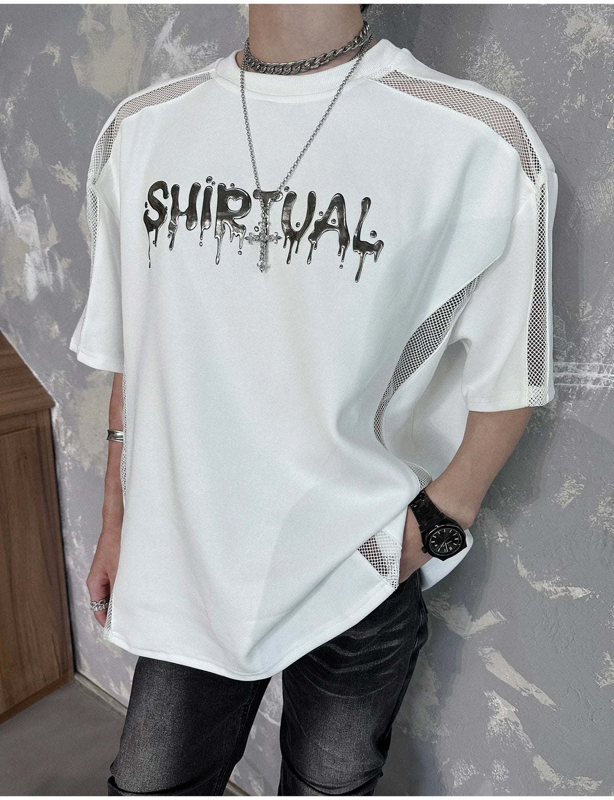 Chrome Spirit Mesh Ritual Tee - Notkicks