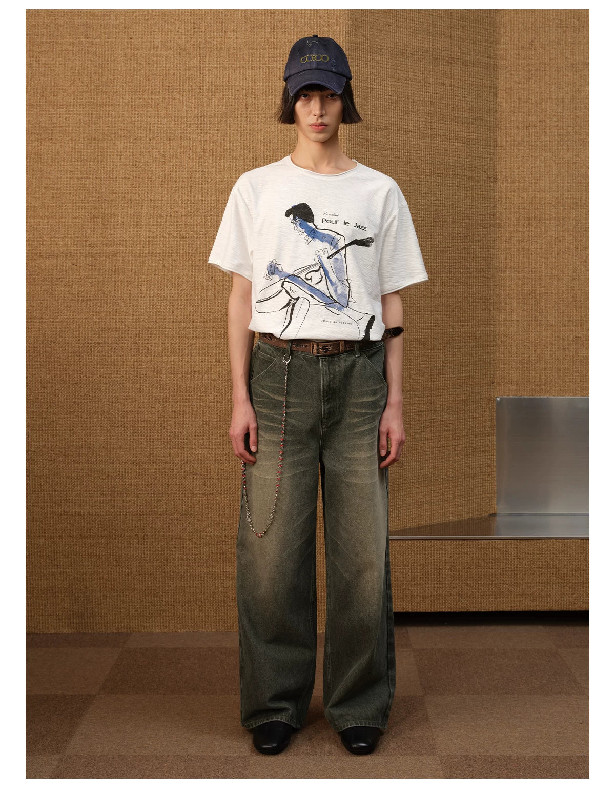 Jazz-Inspired Sketch Graphic Tee - Notkicks