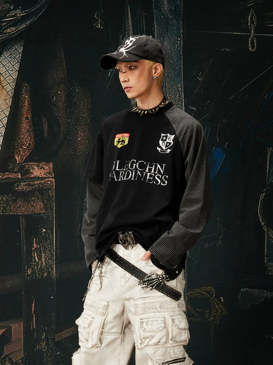 Ironcrest Varsity Striped Sleeve Longsleeve - Notkicks