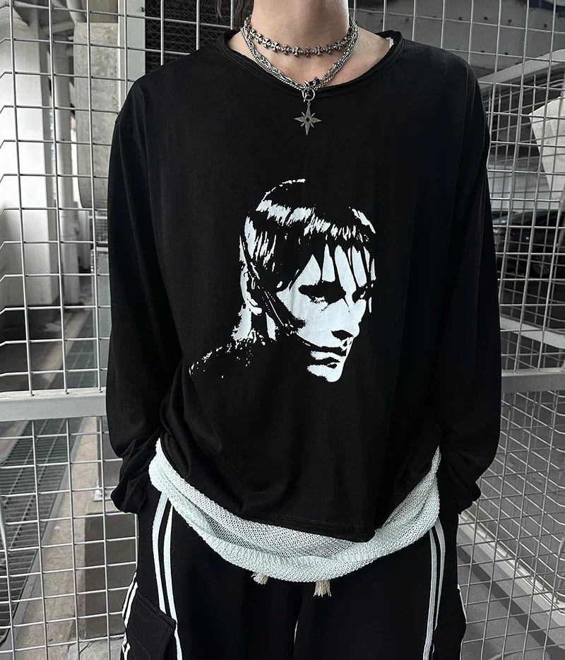 Vivid Void Portrait Longsleeve Tee - Notkicks