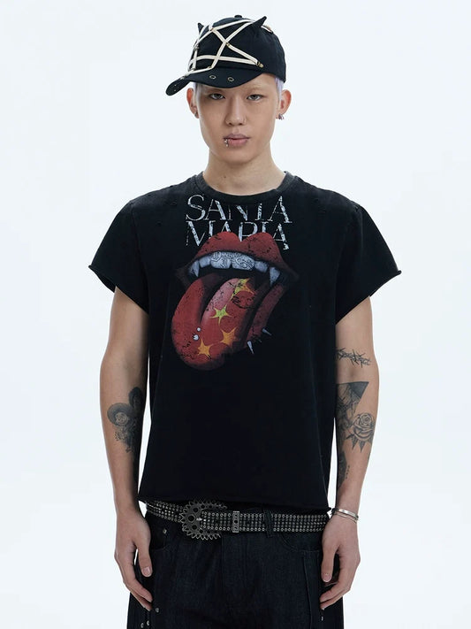 Vampire Tongue Graphic Tee - Notkicks
