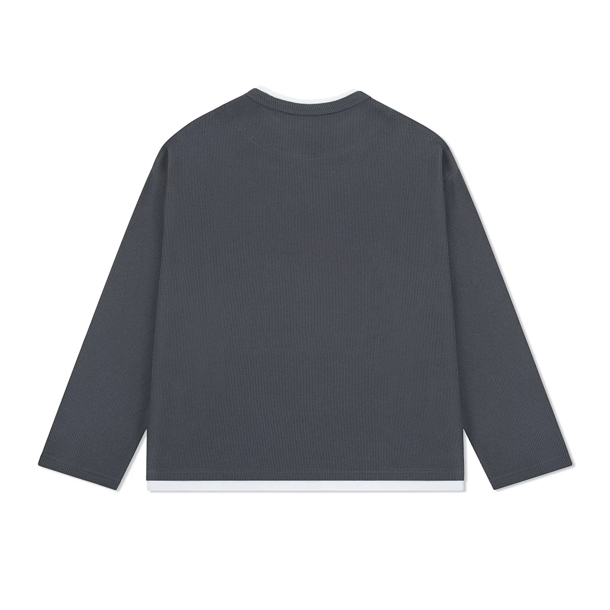 Layernotch Waffle Long Sleeve Tee - Notkicks