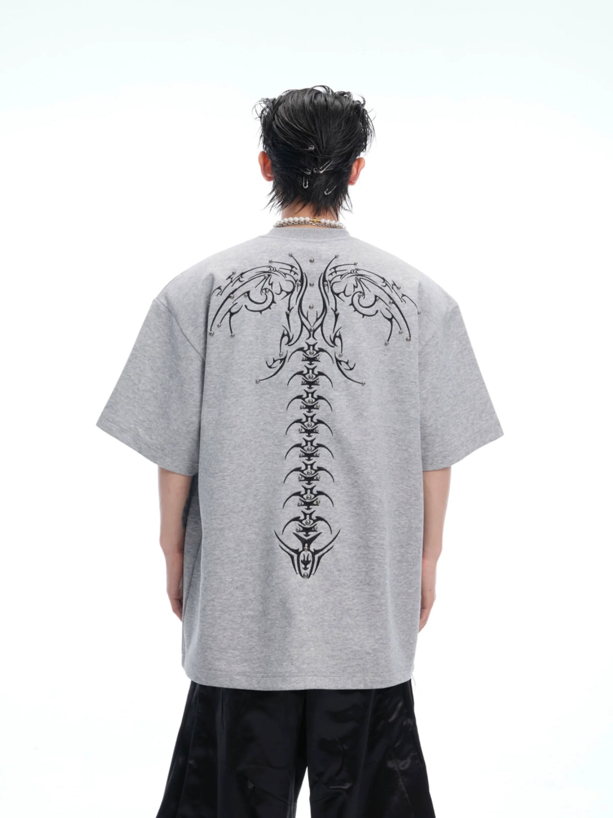 Crystal Wing White Oversized Tee - Notkicks