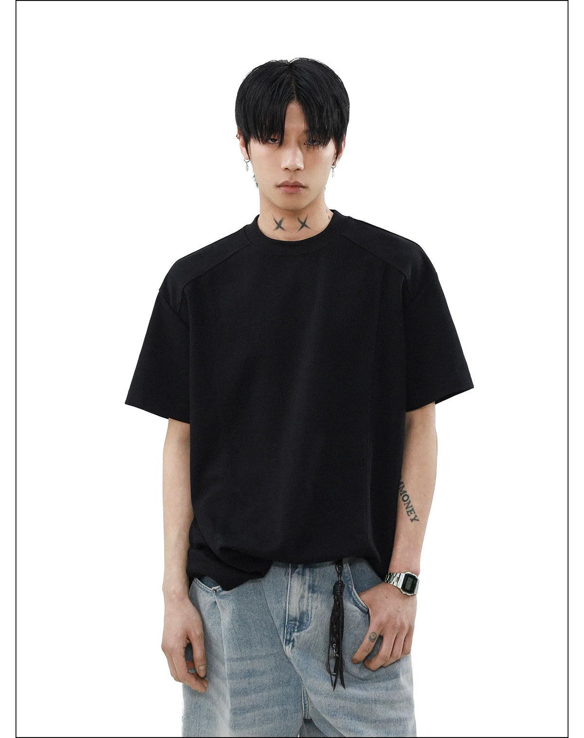 Silverline Seam Detail Relaxed Tee - Notkicks