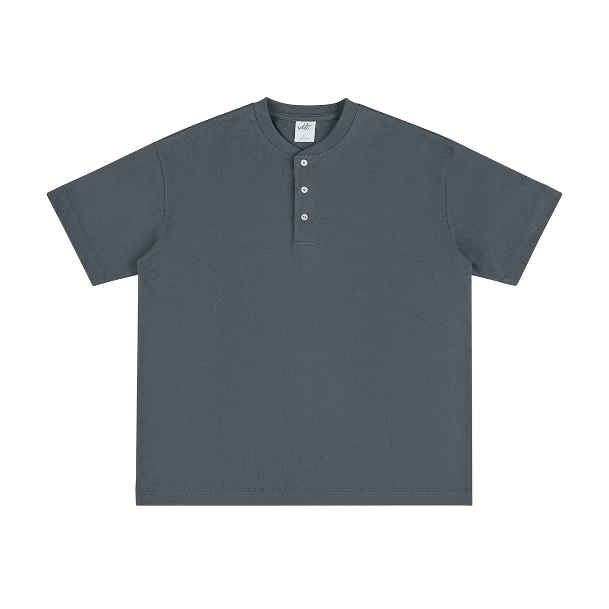 Core Crest Short-Sleeve Henley Tee - Notkicks