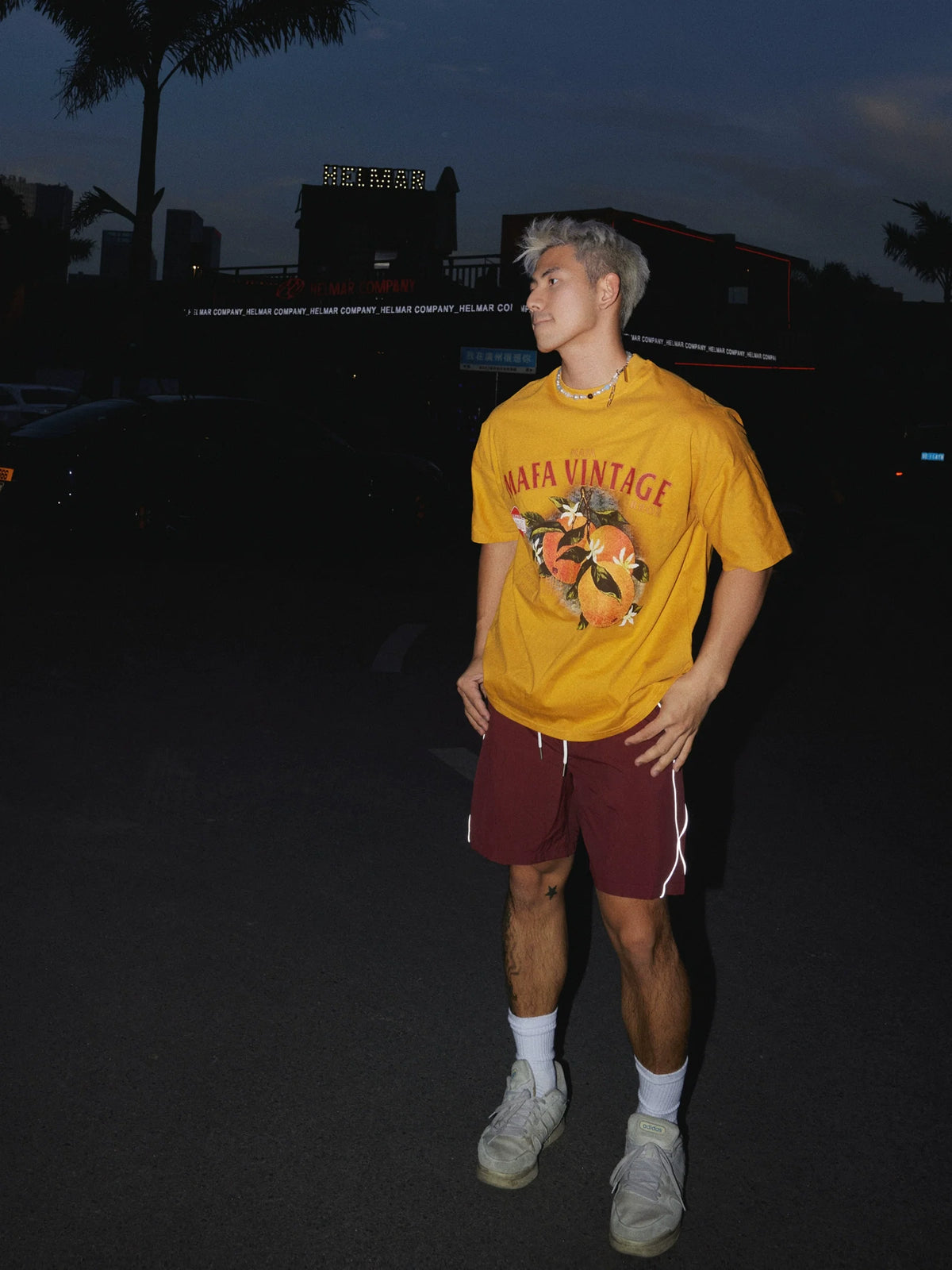 Graphic T-Shirt with Orange Fruit Print - Notkicks