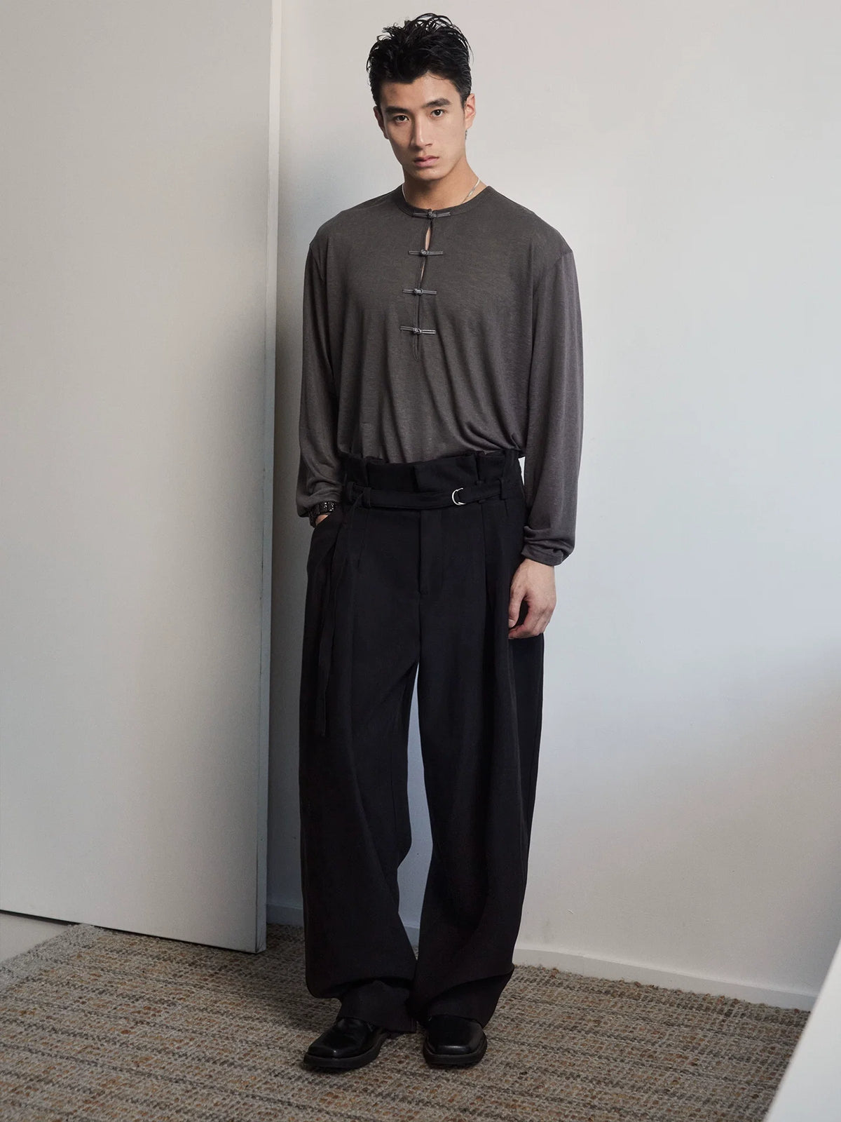 InkLatch Drape Henley Tee - Notkicks