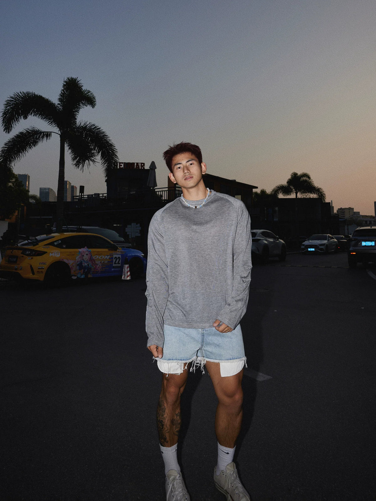 Twilight Drift Jersey Long Sleeve Tee - Notkicks