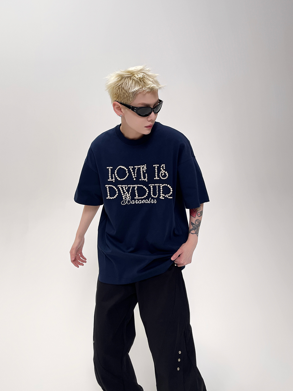 Love Is Dydup Pearl Lettering Tee - Notkicks