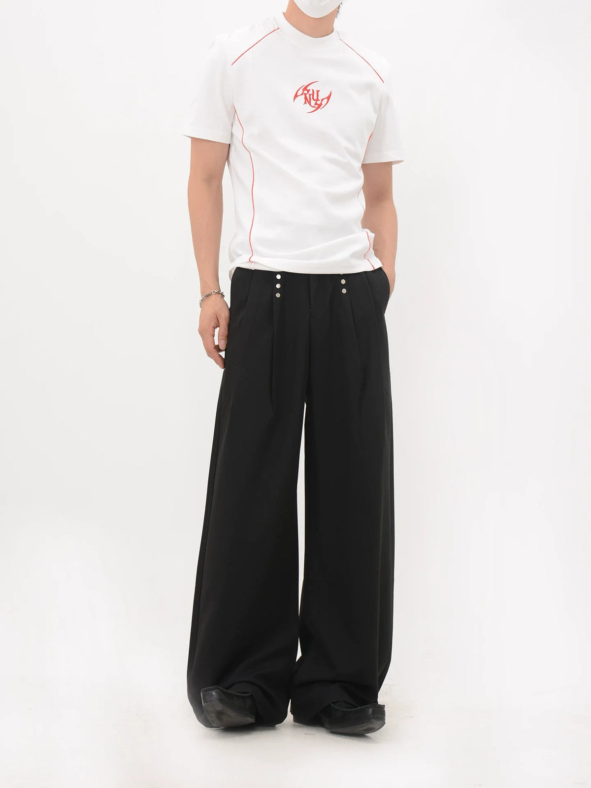 Crimson Circuit Fitted Tee - Notkicks