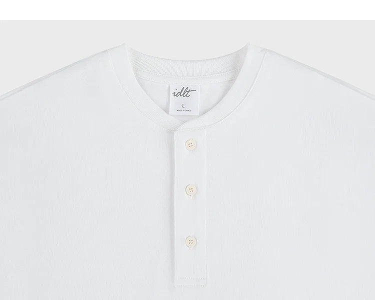 Core Crest Short-Sleeve Henley Tee - Notkicks