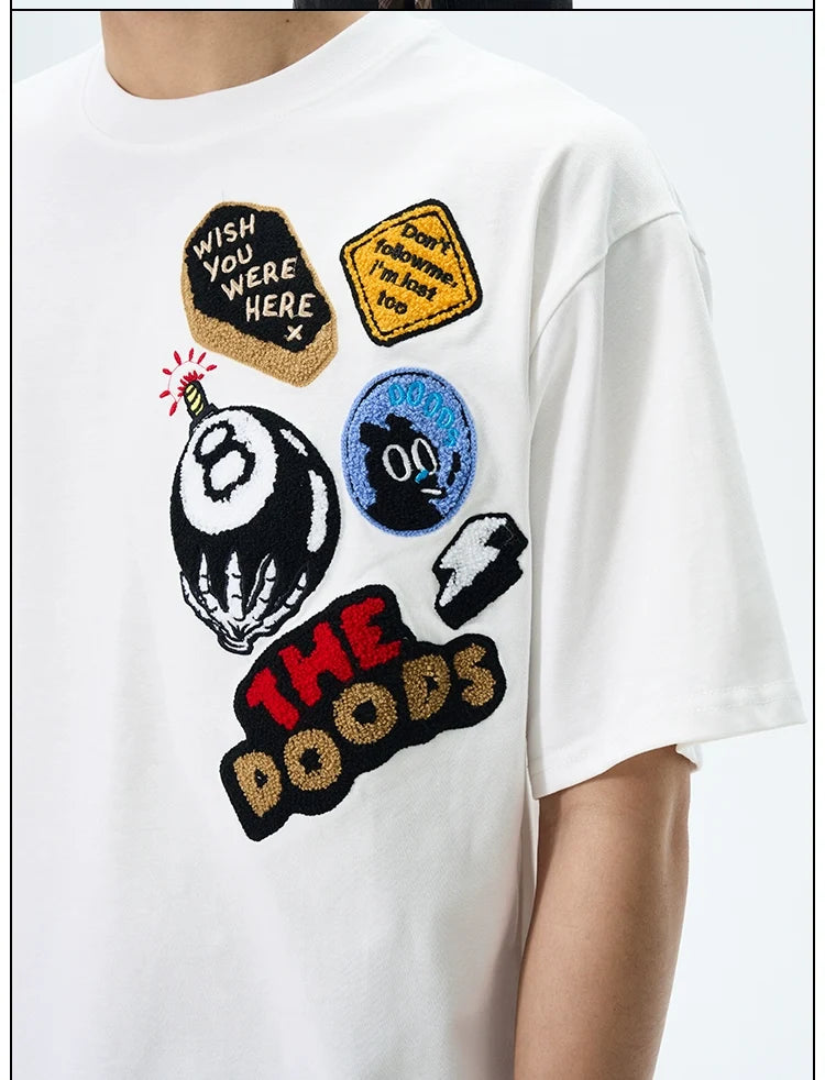 Graphic Patch "THE DOODS" T-Shirt - Notkicks