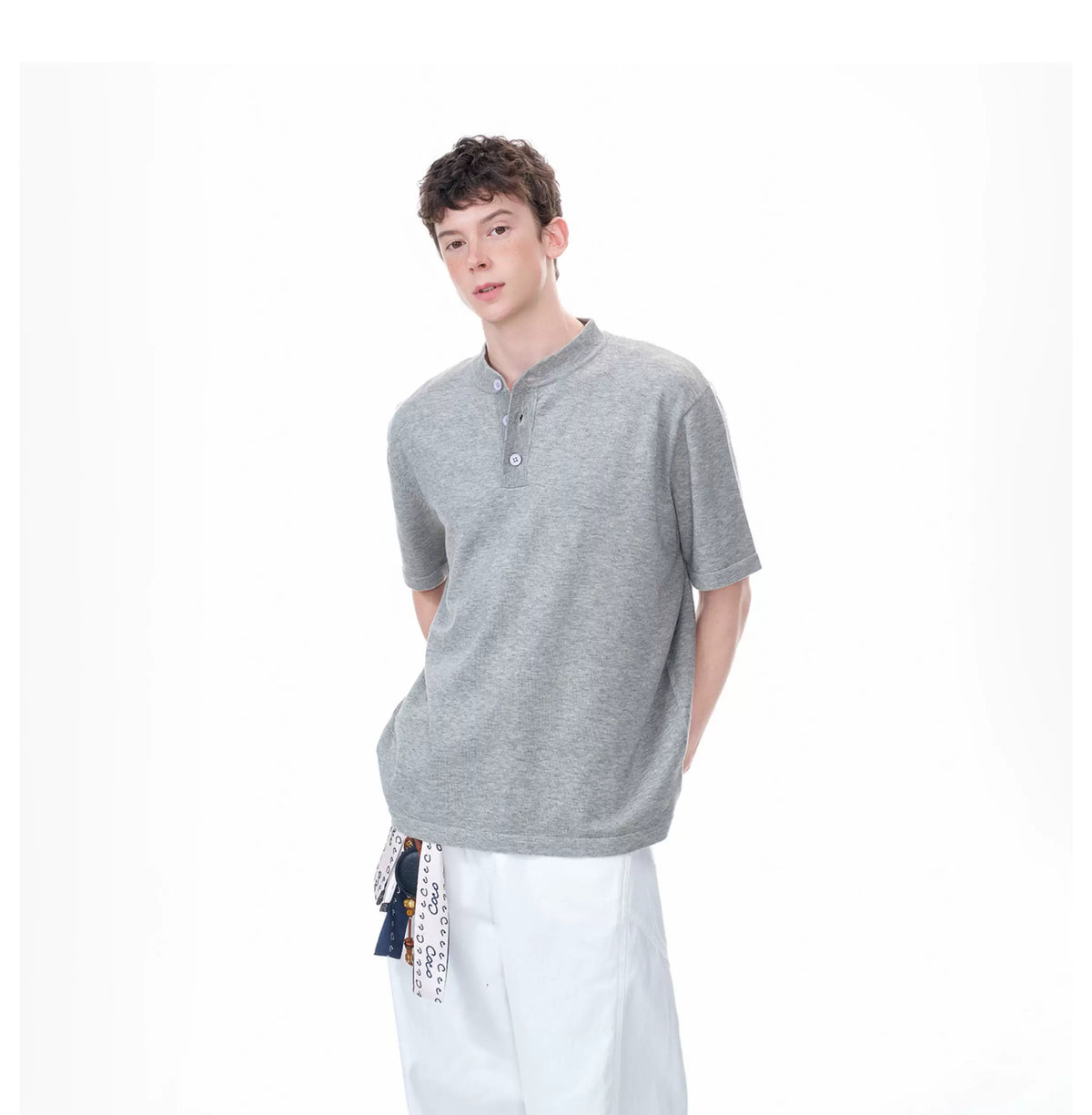 Cloudline Short-Sleeve Henley Tee - Notkicks