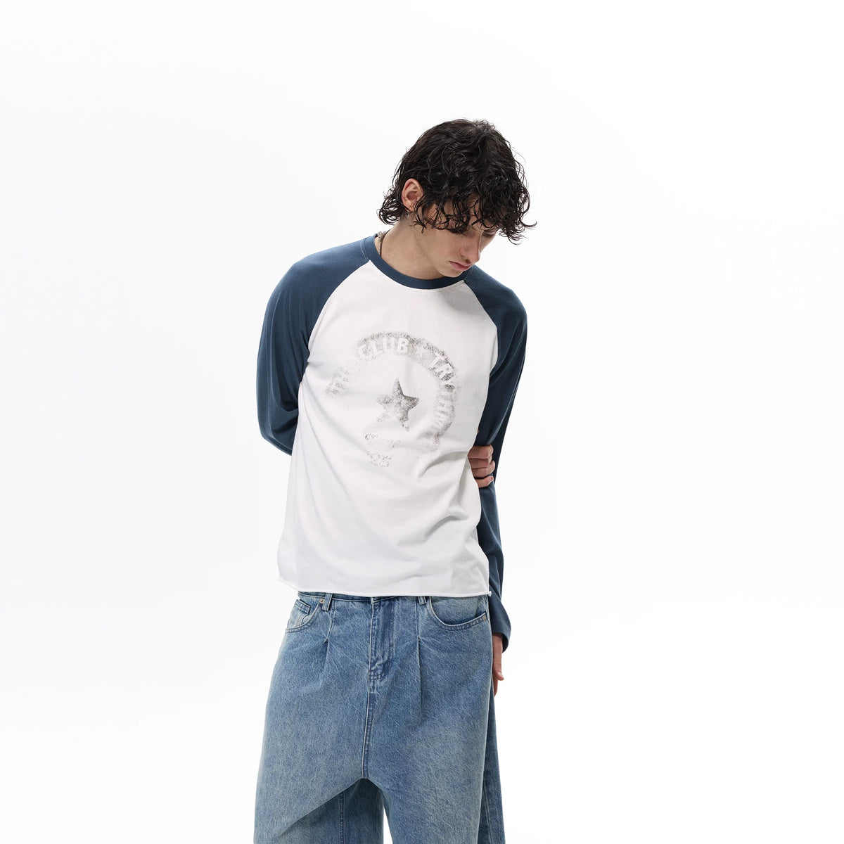 Faded Club Star Raglan Tee - Notkicks