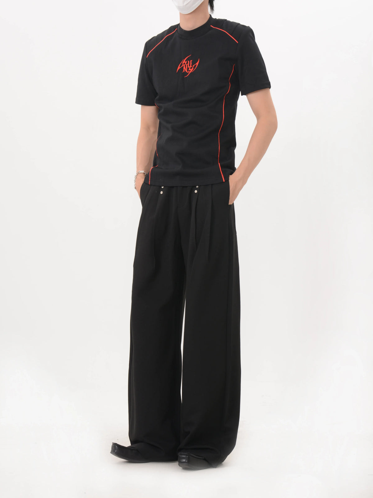 Crimson Circuit Fitted Tee - Notkicks