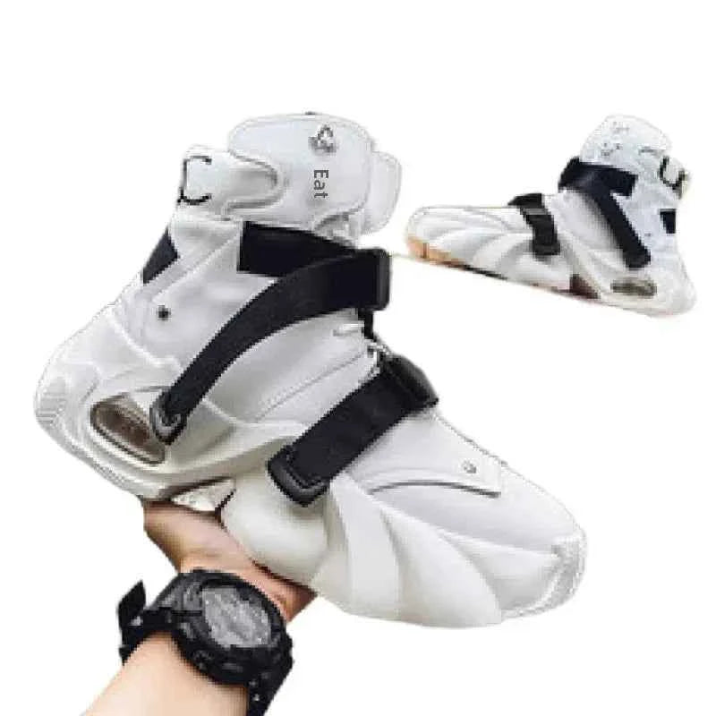 Retro Chunky Platform Sneakers - 90s Heritage Heavy-Sole Streetwear Shoes