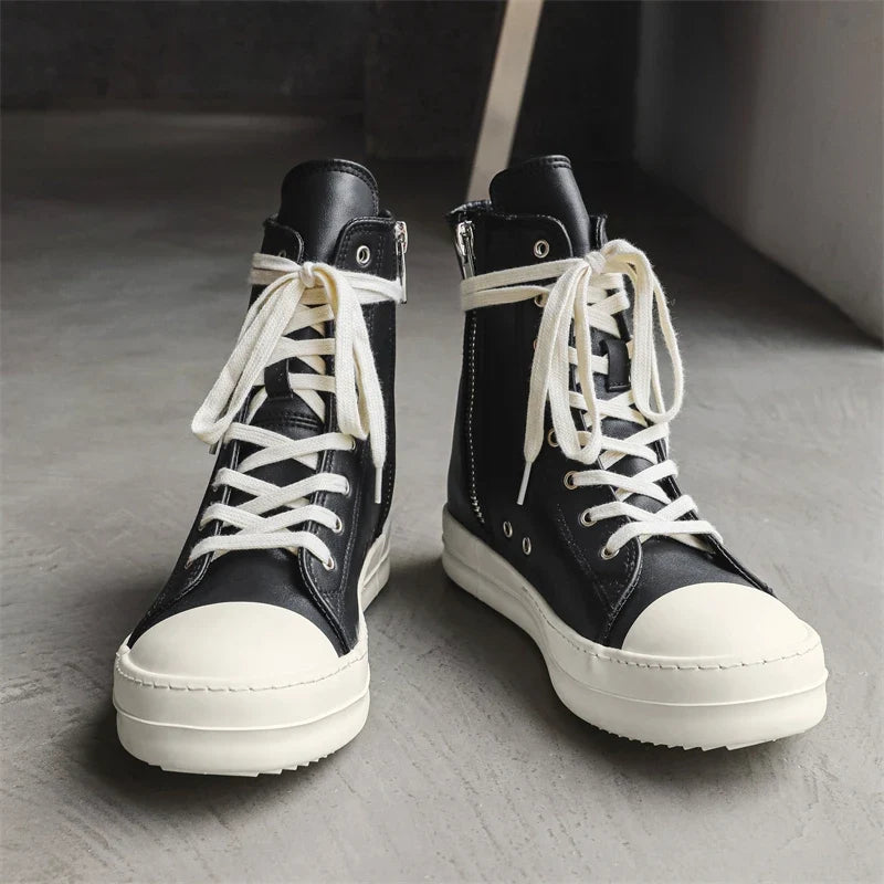T84 High-Top Luxury Sneakers - Iconic Architectural Streetwear Boots | LuxuryUrbanwear - Luxuryurbanwear