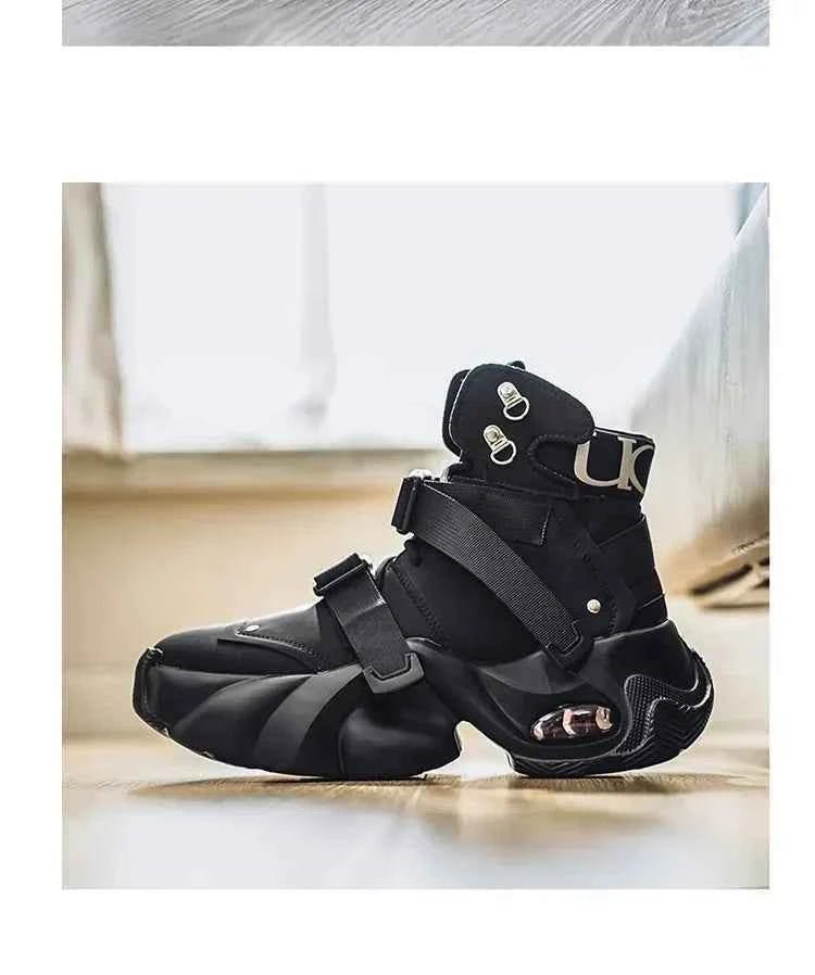 Retro Chunky Platform Sneakers - 90s Heritage Heavy-Sole Streetwear Shoes