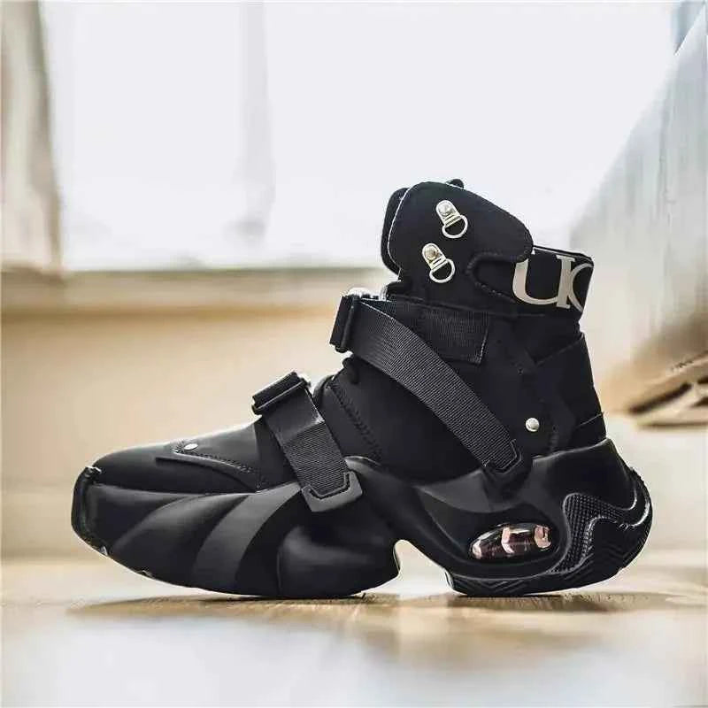 Retro Chunky Platform Sneakers - 90s Heritage Heavy-Sole Streetwear Shoes