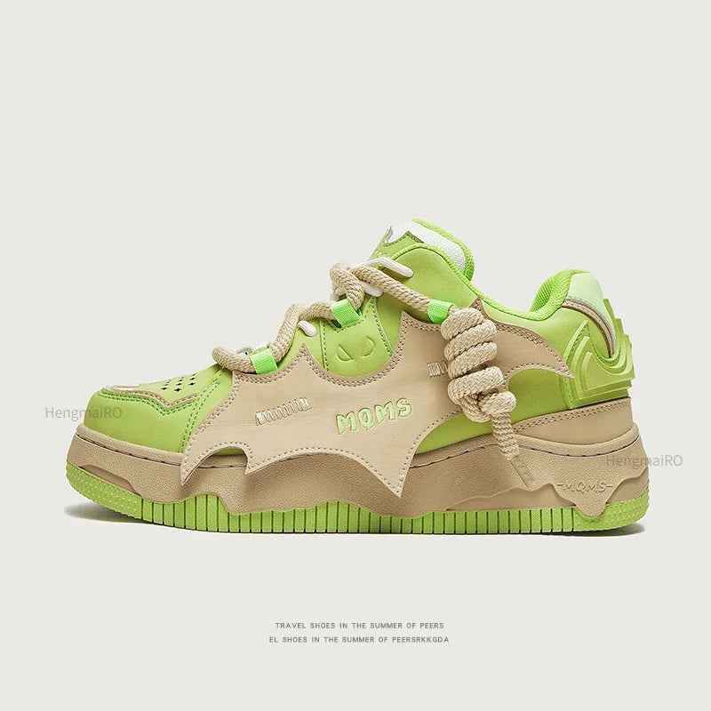 Moms Velzard Moer Shoes - Luxury Distressed "Mummy" Avant-Garde Sneakers