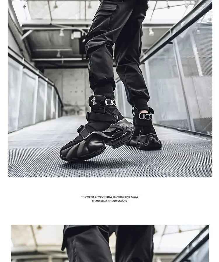 Retro Chunky Platform Sneakers - 90s Heritage Heavy-Sole Streetwear Shoes