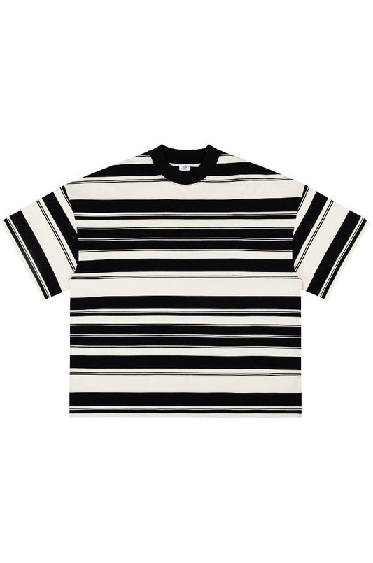 320G Heavyweight Striped Oversized Tee - Notkicks