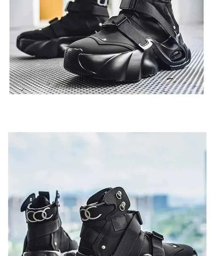 Retro Chunky Platform Sneakers - 90s Heritage Heavy-Sole Streetwear Shoes