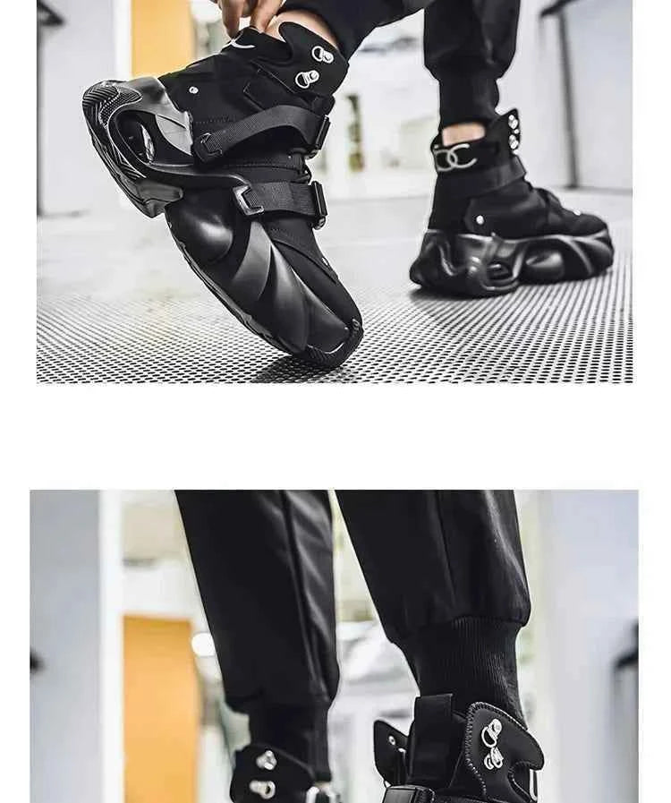 Retro Chunky Platform Sneakers - 90s Heritage Heavy-Sole Streetwear Shoes