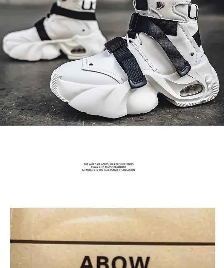 Retro Chunky Platform Sneakers - 90s Heritage Heavy-Sole Streetwear Shoes