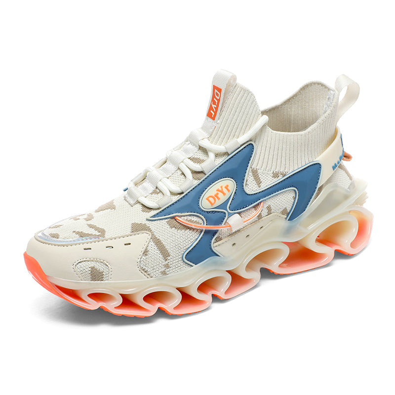 Side profile of Myth Power T84 sneakers showing the 6.5cm chunky tectonic sole