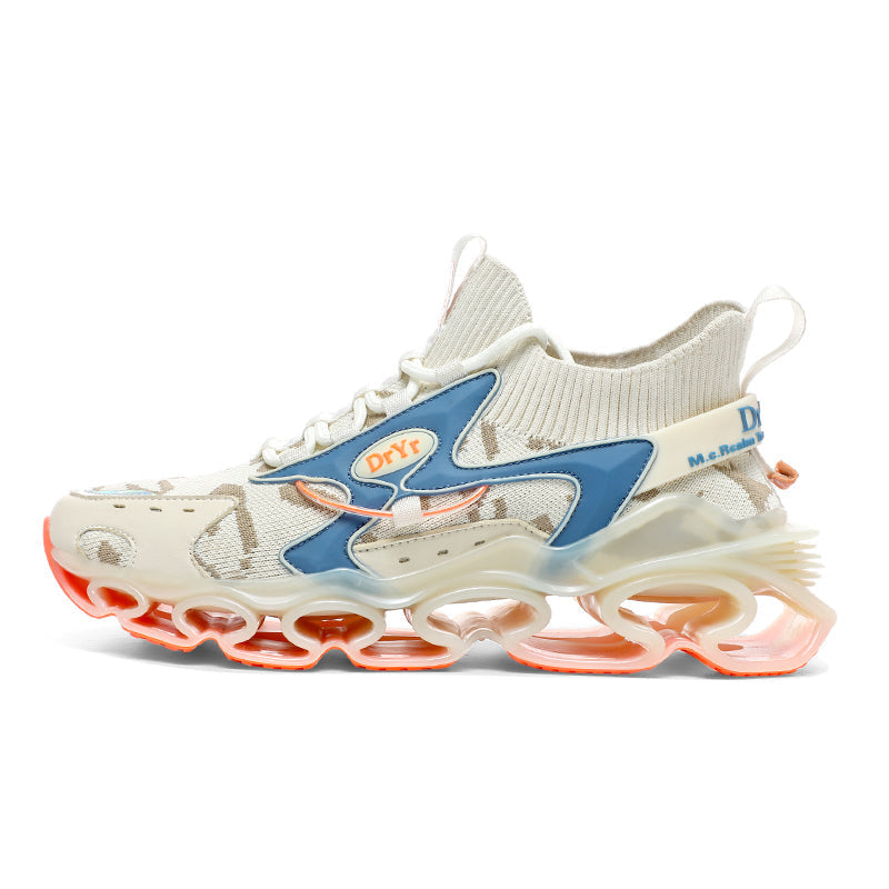 Side profile of Myth Power T84 sneakers showing the 6.5cm chunky tectonic sole