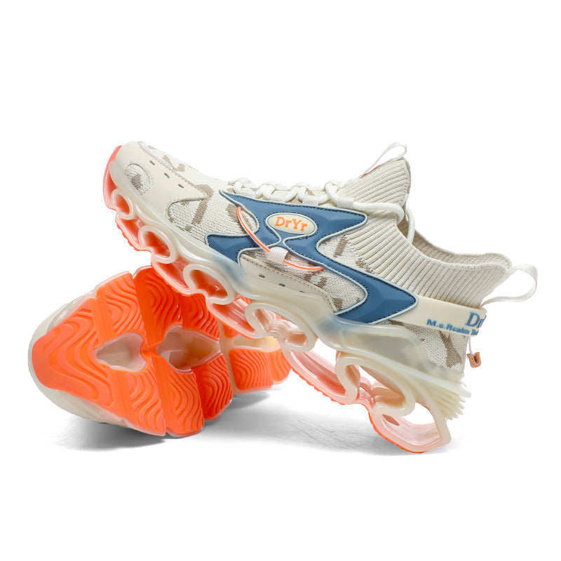 Side profile of Myth Power T84 sneakers showing the 6.5cm chunky tectonic sole