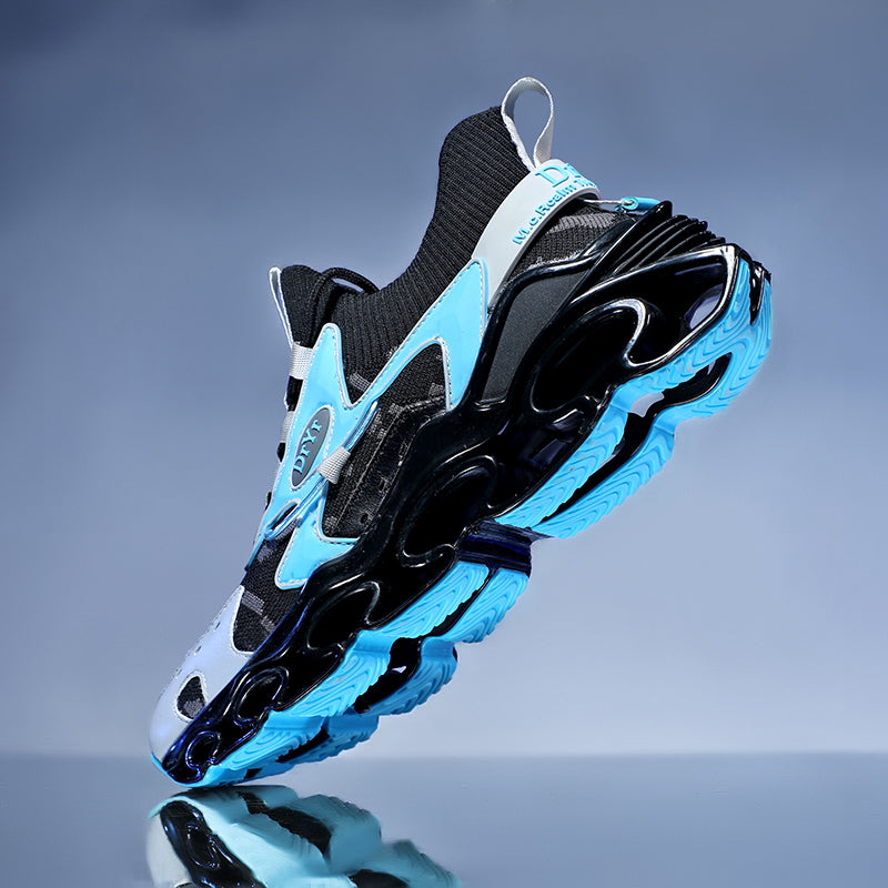 Side profile of Myth Power T84 sneakers showing the 6.5cm chunky tectonic sole