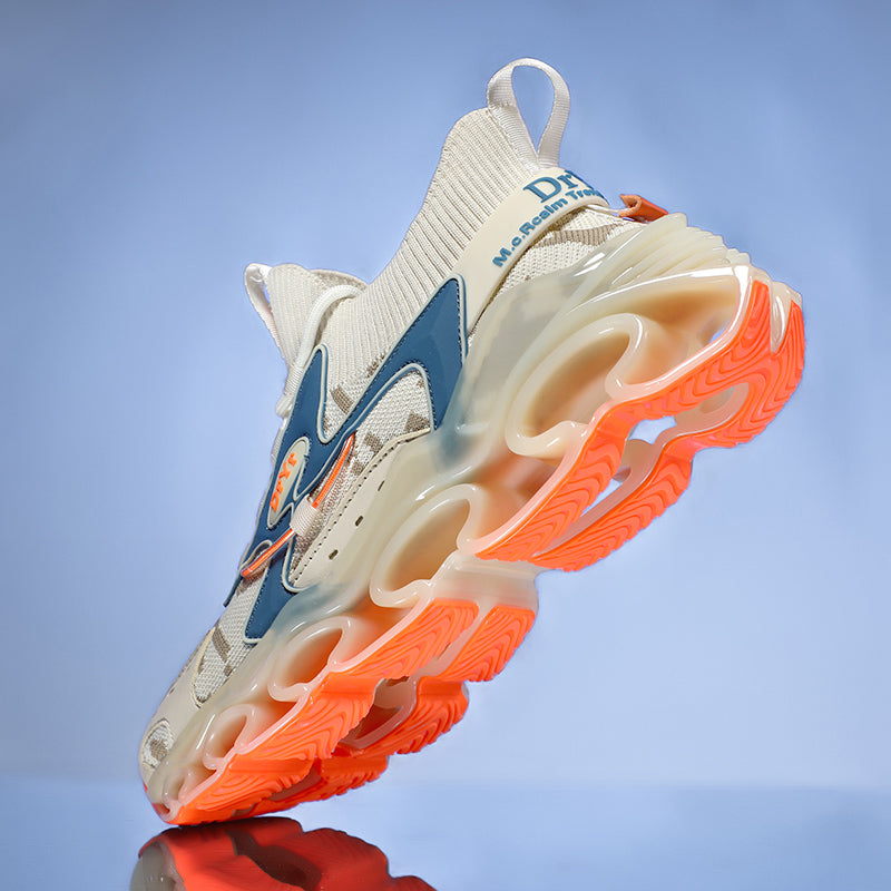 Side profile of Myth Power T84 sneakers showing the 6.5cm chunky tectonic sole