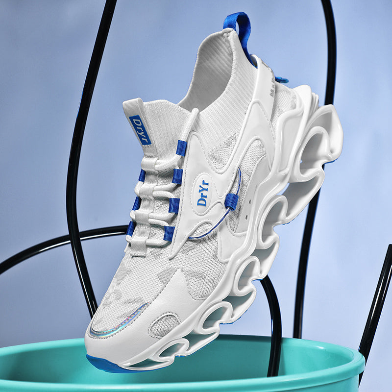 Side profile of Myth Power T84 sneakers showing the 6.5cm chunky tectonic sole