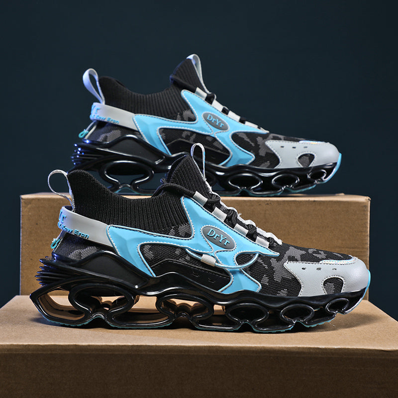 Side profile of Myth Power T84 sneakers showing the 6.5cm chunky tectonic sole