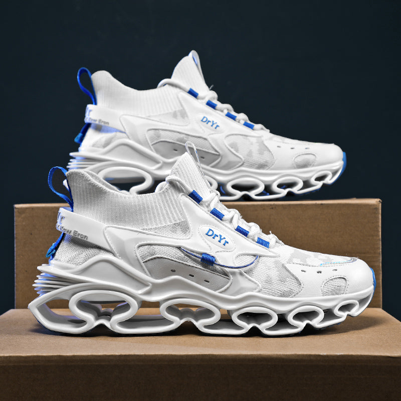 Side profile of Myth Power T84 sneakers showing the 6.5cm chunky tectonic sole