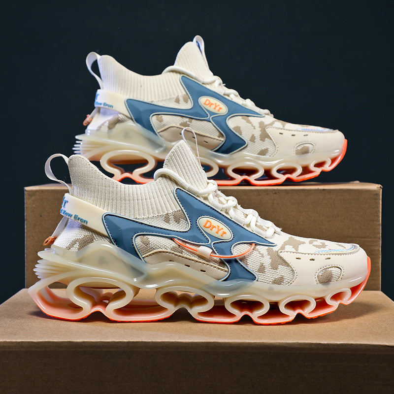 Side profile of Myth Power T84 sneakers showing the 6.5cm chunky tectonic sole