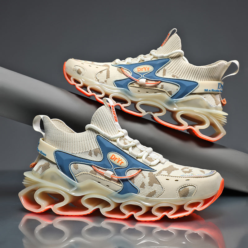 Side profile of Myth Power T84 sneakers showing the 6.5cm chunky tectonic sole