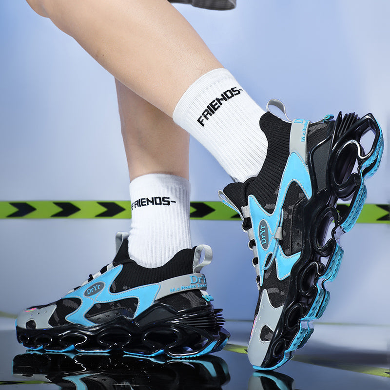 Side profile of Myth Power T84 sneakers showing the 6.5cm chunky tectonic sole